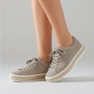 Aquatalia Tan Suede Sneakers